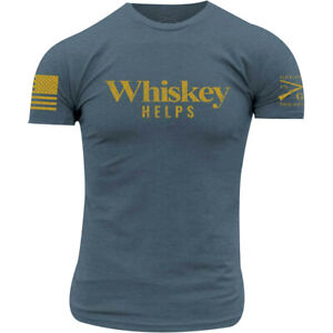 Grunt Style Whiskey Helps T-Shirt - Indigo