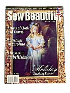 Martha Pullen Sew Beautiful Magazine Issue #90 2003 Holiday Smocking Plates - Imagen 1 de 1