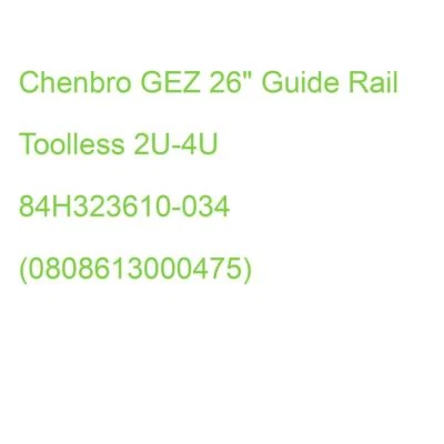 Chenbro GEZ 26" Guide Rail Toolless 2U-4U 84H323610-034 (4719274000123) - Bild 1 von 2