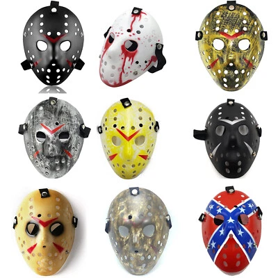 Jason Hockey Mask Halloween Costume Horror Cosplay Party Masquerade Props Mask - Image 1 of 4