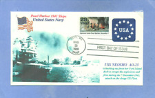 2559i USS NEOSHO AO-23 Zweiter Weltkrieg Flotte Öler Pearl Harbor 1941 Schiffsfoto erster Tag PM