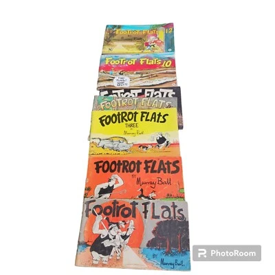 Lot of 7 Footrot Flats by Murray Ball 2 With No Numbers And 3/4/5/10/12 - Image 1 of 4