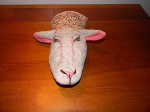 NEW NOS VINTAGE  SHEEP LAMB  POTHOLDER PUPPET OVEN MITT MADE IN ENGLAND SARI  - Picture 1 of 9