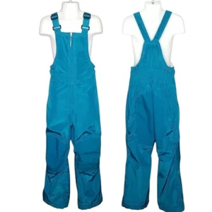Lands' End Snowpants Kids Size 5 Bib Ski Snowmobile Snow Pants Iron Knees & Seat - Picture 1 of 5