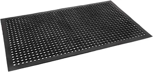 Rubber Floor Mat with Holes, 36''X 60'' Anti-Fatigue/Non-Slip Drainage Mat, for - Picture 1 of 9