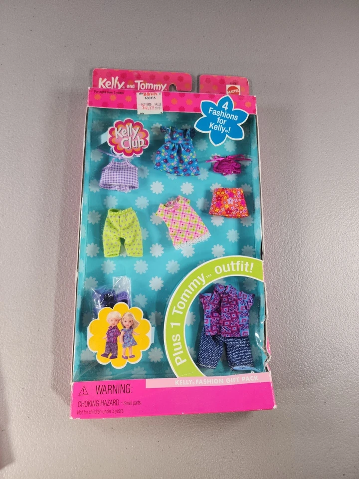 KELLY & TOMMY CLUB FASHIONS OUTFIT SET MATTEL BARBIE 2002 47608 J15