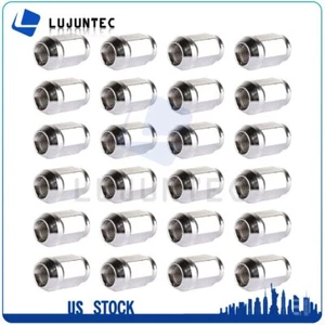 (24) 7/16-20 Chrome Material Through-Hardened Steel Lug Nuts For GMC Jimmy - Picture 1 of 8