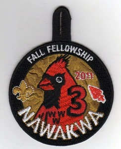 OA Nawakwa Lodge 3 Activity Patch, 2011 Fall Fellowship (eR2011-4) - Picture 1 of 1