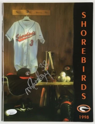 Matt Riley Signed 1998 Delmarva Shorebirds Program JSA COA Baltimore Orioles! - Image 1 of 3