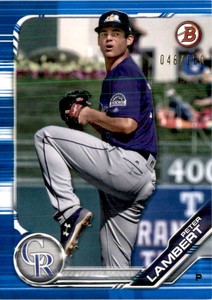 2019 Bowman Prospects Blue #BP136 Peter Lambert /150