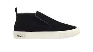 SeaVees Huntington Middie Sneaker Womens US 6 Black Leather Casual Shoes ZPO3632 - Picture 1 of 10