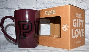 Victoria's Secret PINK KERAMIK KAFFEE TEE LATTE BECHER TASSE 16,9 Unzen LILA WEIN RUBIN - Bild 1 von 9