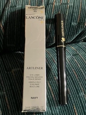 Delineador de ojos Lancome Artliner línea audaz precisión fieltro suave delineador de ojos 03 AZUL MARINO NUEVO EN CAJA Foto 1 de 2