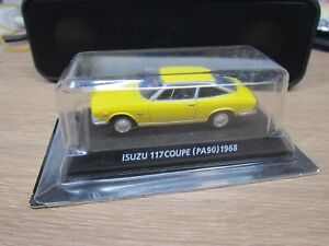 KONAMI - Scale 1/64 - ISUZU 117COUPE PA90 1968 - yellow - Mini Car R15