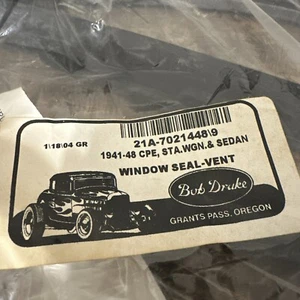 Bob Drake Weatherstrip Seals Vent Window 1941-48 Ford Convertible Mercury R&L - Picture 1 of 13