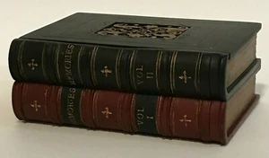 Erinnerungen Buch Design Schmuckschatulle 5x3x2 dunkelblau weinrot gold - Bild 1 von 7