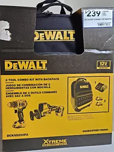 Kit combinado de 2 herramientas inalámbricas DeWALT DCKSS200F2 12V MAX con mochila - Imagen 1 de 8