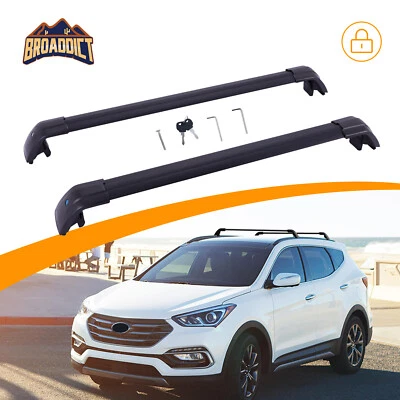 CrossBars for Hyundai Santa Fe Sport 2013-2018 Baggage Roof Rail Rack Adjustable - Image 1 of 4