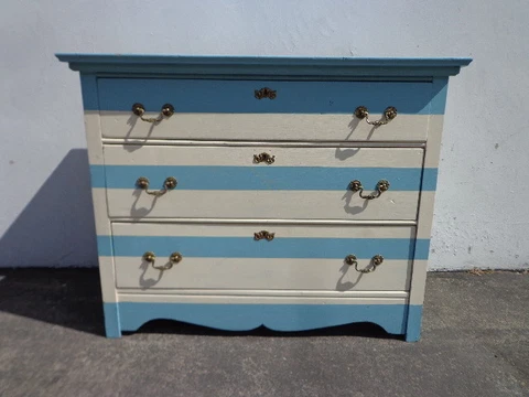 Dresser Antique Chest of Drawers Nightstand Bedside Table French Provincial Chic Cover
