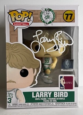 Larry Bird Signed Boston Celtics NBA Funko #77 PSA 1C10602 - Image 1 of 4