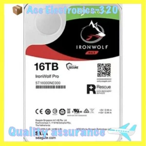 ST16000NE000 Seagate IronWolf Pro 16TB 3.5" 7200 RPM SATA 6.0Gb/s Internal HDD - Picture 1 of 4