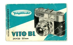 Kamera Bedienungsanleitung VOIGTLÄNDER VITO BL User Manual Anleitung (Y2413 - Picture 1 of 1
