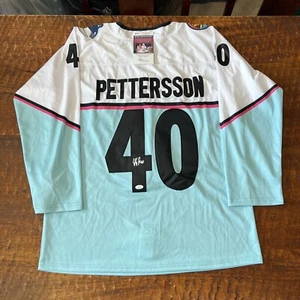 Maglia Elias Pettersson firmata NHL All Star JSA Coa autografata Canucks - Foto 1 di 6