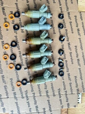 6 piezas de inyectores de combustible originales Pontiac Grand Prix 3,8 L sobrealimentados EV6 Foto 1 de 2