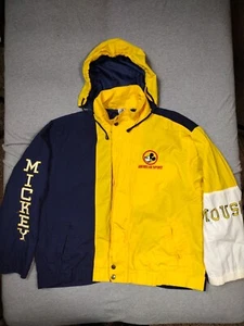 Disney Jacket Adult Large Yellow Blue Mickey & Co American Spirit Embroidered - Picture 1 of 18