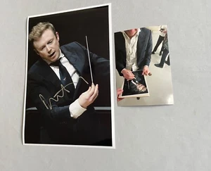 DANIEL HARDING britischer Dirigent In-Person signed Photo 8x12 Autogramm + Photo - Bild 1 von 1
