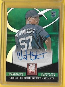 2014 Donruss Elite Auto CHRISTIAN BETHANCOURT Rookie Turn of Century Padres  - Picture 1 of 1