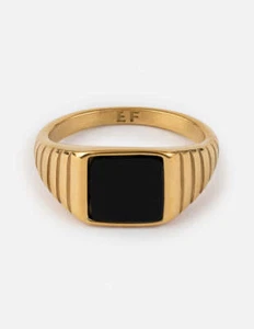 Anillo de sello de ónix - Imagen 1 de 12