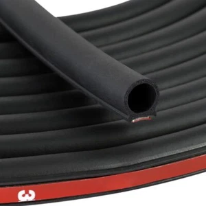 D Shape Rubber Seal Strip3/4" Large Door Weather Stripping Self-Adhesive EPDM... - Picture 1 of 6