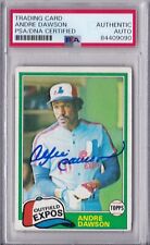 ANDRE DAWSON 1981 Topps #125 Signed Auto Autographed Card Montreal Expos PSA
