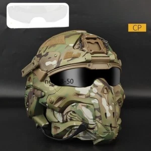 New Protective Mask Helmet Set Personalized Dressing Mask Built-in Headphones CS - Picture 1 of 21