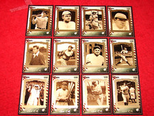 BABE RUTH COMPLETE GUYANA $350 SULTAN OF SWAT STAMP CARD SET OF 12 (INS2)