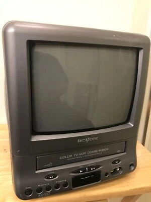 Antena combo de TV VCR Broksonic 9" CRT CTSGT-2799C testada - Funciona - Imagem 1 de 4