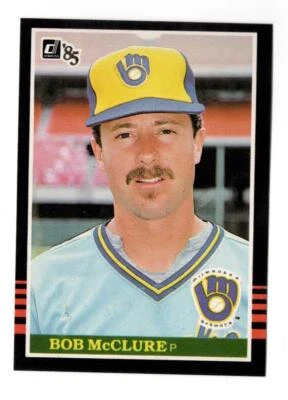 1985 Donruss Bob McClure Milwaukee Brewers #536 Excellent - Image 1 of 2
