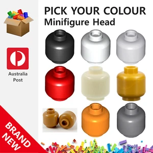 Genuine LEGO™ - Minifigure Head - 3626 3274 3626b 3626c 28621 30011b 30011c - Picture 1 of 47