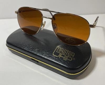 Vintage Master Grip Aviator Sunglasses and Case/ Great Shape - Image 1 of 4
