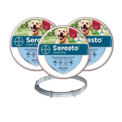 FURRYTALESS （Sealed）Pets Collar Fleas & Ticks Treatment Large dog - Pack of 3##2025