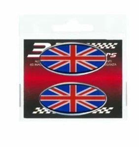 REFLECTIVE UK UNITED KINGDOM OVAL STICKERS MADE IN ITALY - Bild 1 von 4