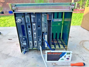 ALLEN-BRADLEY 1771-A2B/B 8 SLOT CHASSIS + 1785-120B/E + 1771-AF POWER TESTED - Picture 1 of 10