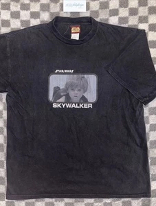Vtg Star Wars 1990s Anakin Skywalker / Darth Vader Box Logo 90s T Shirt Lg Movie - Picture 1 of 13
