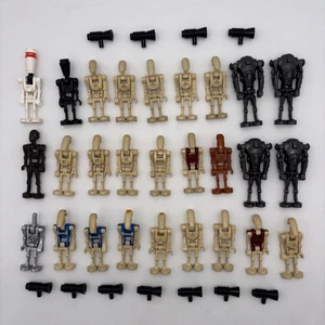 Lego Star Wars Battle Droid Lot Pilot rot blau orange Super Battle 27 Droiden - Bild 1 von 5