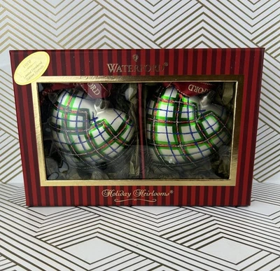 Waterford Plaid Heart Edición Limitada Reliquias de Vacaciones Firmado Numerado En Caja Foto 1 de 4