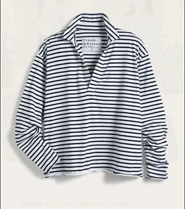 Camisa Jersey Frank & Eileen Mujer Grande Patrick Popover Henley Heritage Azul Marino - Imagen 1 de 10