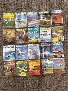 Vintage 20 lot 1960s 1970s plane and pilot flying magazine aviation Airplane - Picture 1 of 8