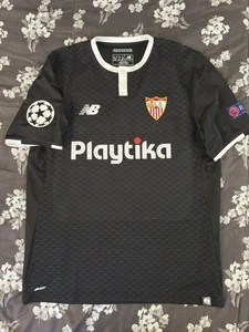 2017/18 New Balance Sevilla Sarabia Match Issue Third Jersey - Picture 1 of 3