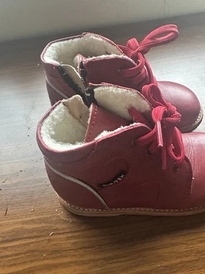 Bota Rap-Tex Copenhagen Talla EU 25 Cuero Forrada Piel de Oveja Roja Foto 1 de 4